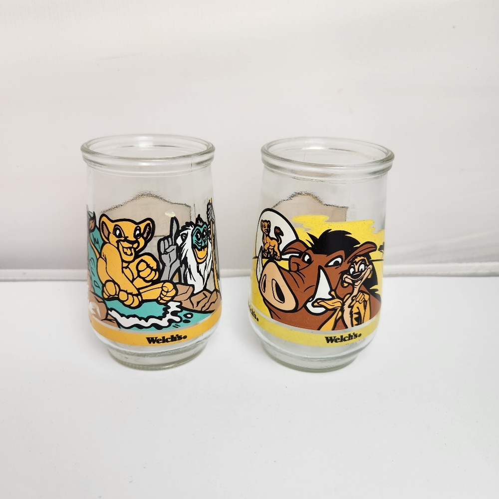 Vintage Welch's jelly jars lion king (2)